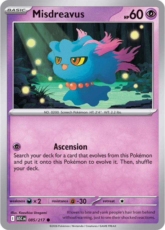 Misdreavus 085/217 — Ascended Heroes