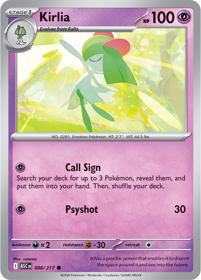 Kirlia 088/217 — Ascended Heroes