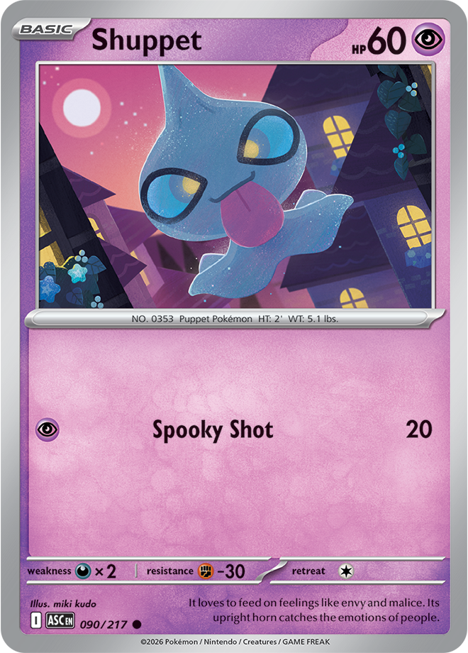 Shuppet 090/217 — Ascended Heroes