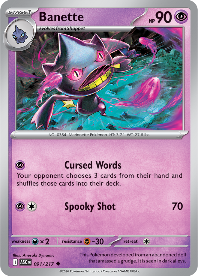 Banette 091/217 — Ascended Heroes