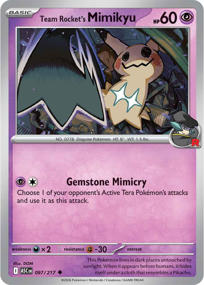 Team Rocket's Mimikyu 097/217 — Ascended Heroes