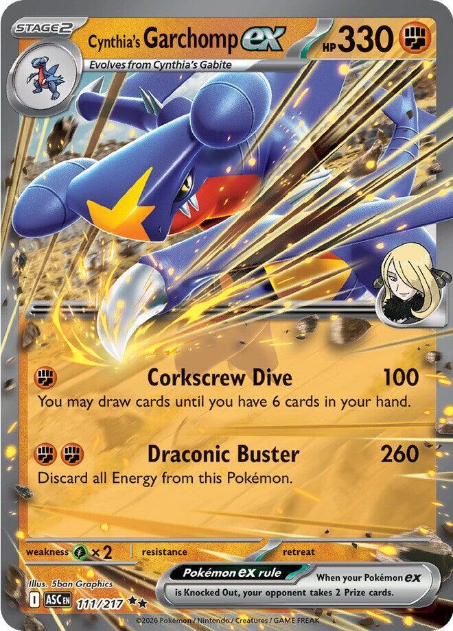 Cynthia's Garchomp ex 111/217 — Ascended Heroes