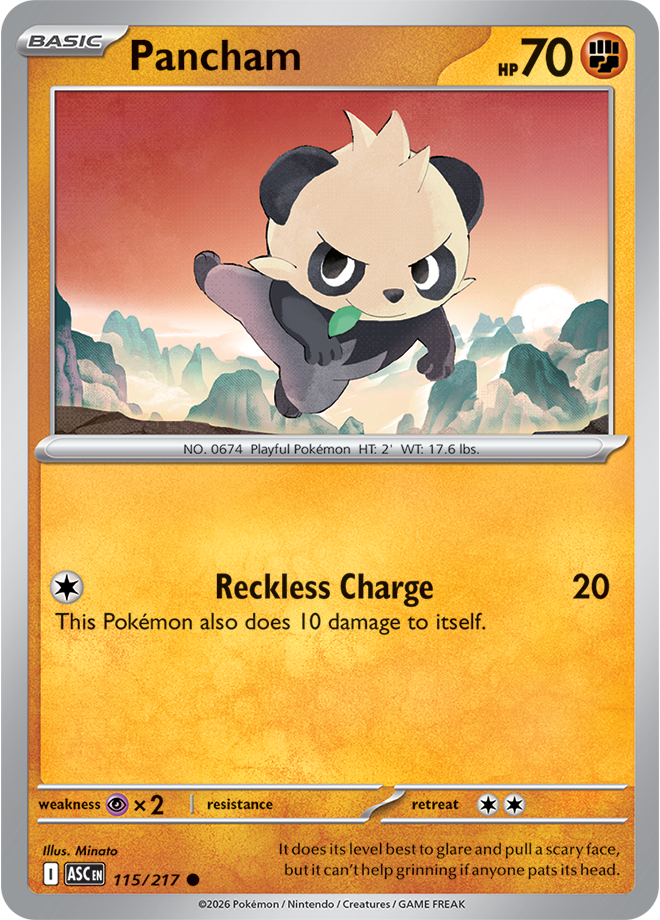 Pancham 115/217 — Ascended Heroes