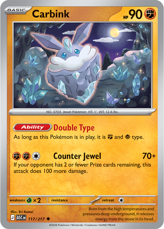 Carbink 117/217 — Ascended Heroes