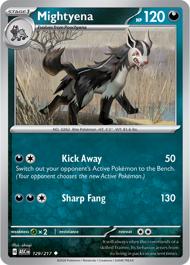 Mightyena 129/217 — Ascended Heroes