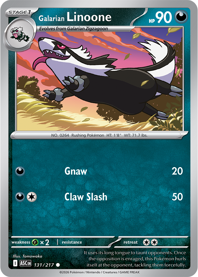 Galarian Linoone 131/217 — Ascended Heroes