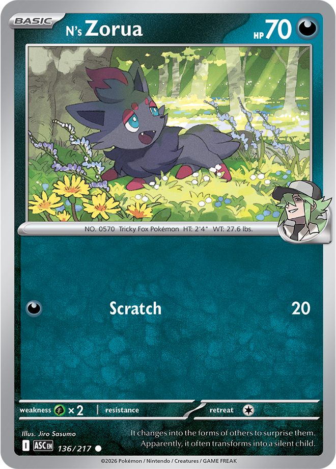 N's Zorua 136/217 — Ascended Heroes
