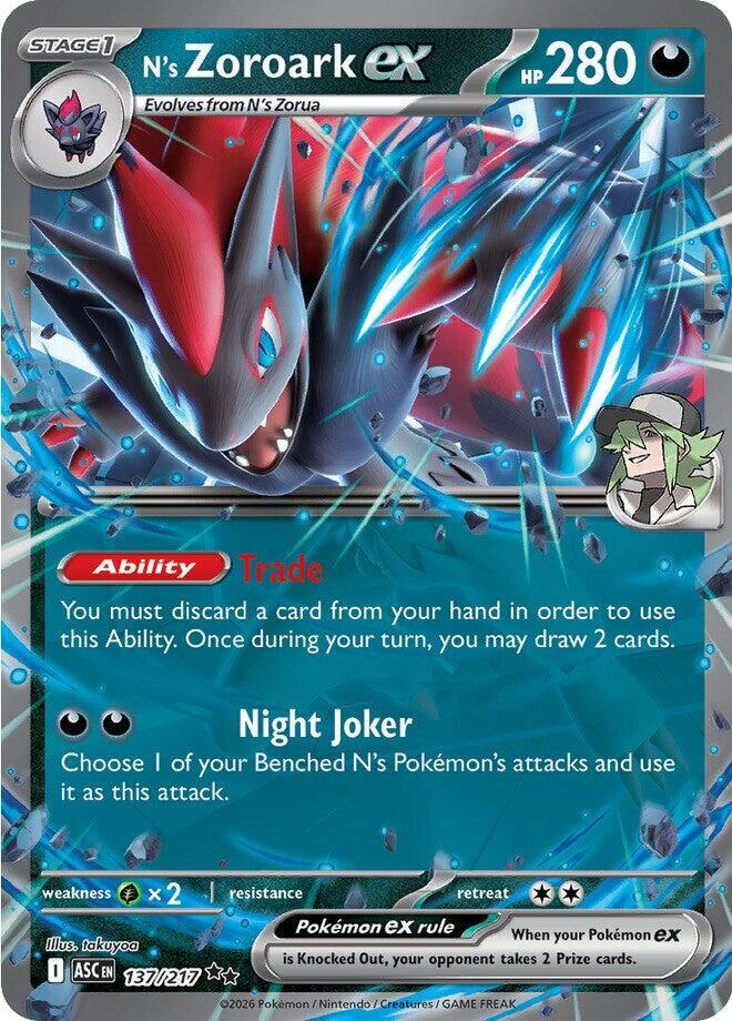 N's Zoroark ex 137/217 — Ascended Heroes
