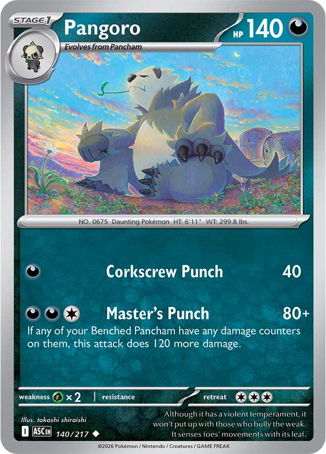 Pangoro 140/217 — Ascended Heroes