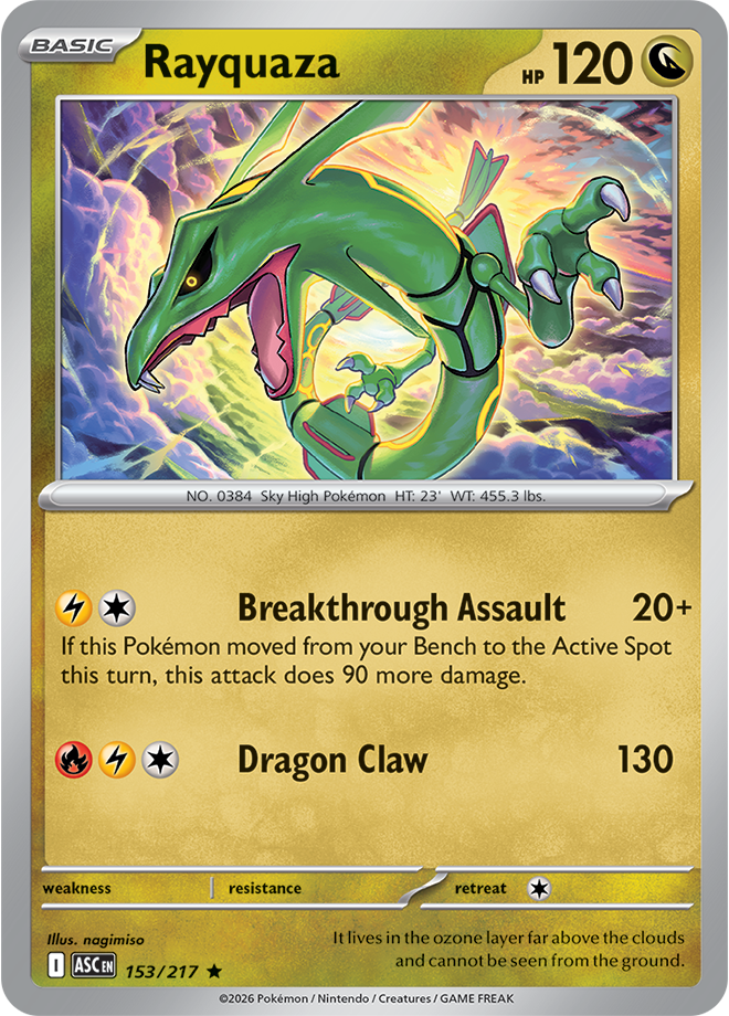 Rayquaza 153/217 — Ascended Heroes