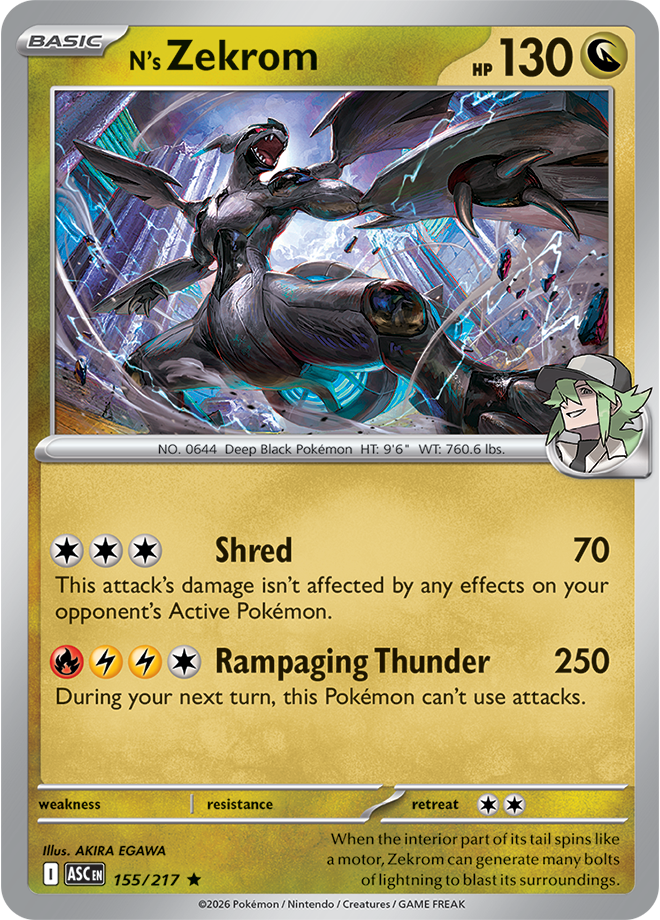N's Zekrom 155/217 — Ascended Heroes