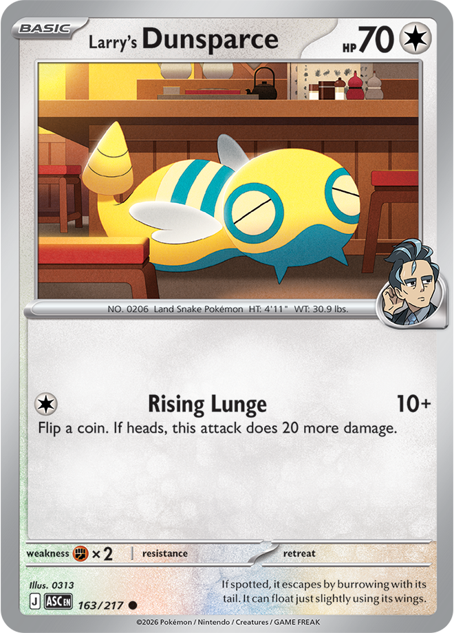 Larry's Dunsparce 163/217 — Ascended Heroes