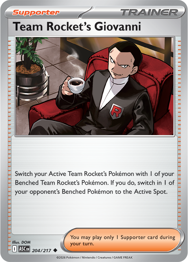 Team Rocket's Giovanni 204/217 — Ascended Heroes