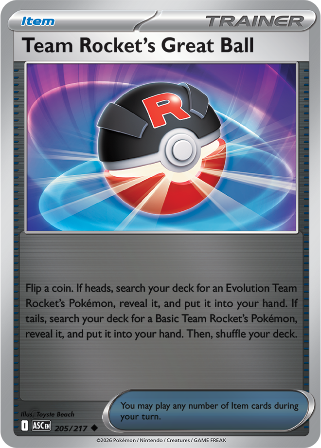 Team Rocket's Great Ball 205/217 — Ascended Heroes