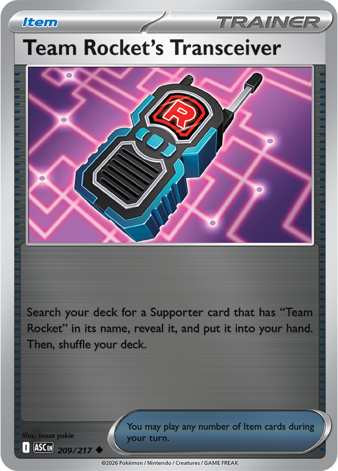 Team Rocket's Transceiver 209/217 — Ascended Heroes