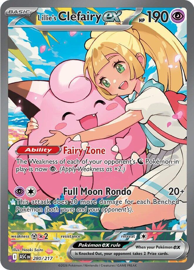 Lillie's Clefairy ex - 280/217 - Ascended Heroes Pokemon - Collectr