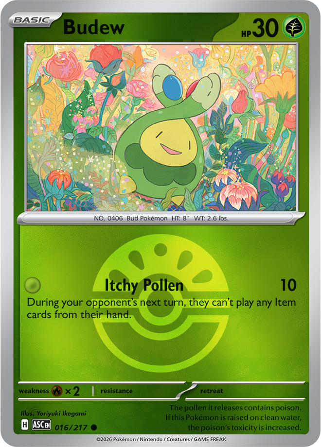 Budew (Friend Ball) 016/217 — Ascended Heroes