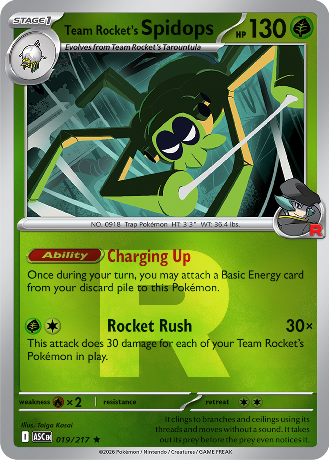 Team Rocket's Spidops (Team Rocket) 019/217 — Ascended Heroes