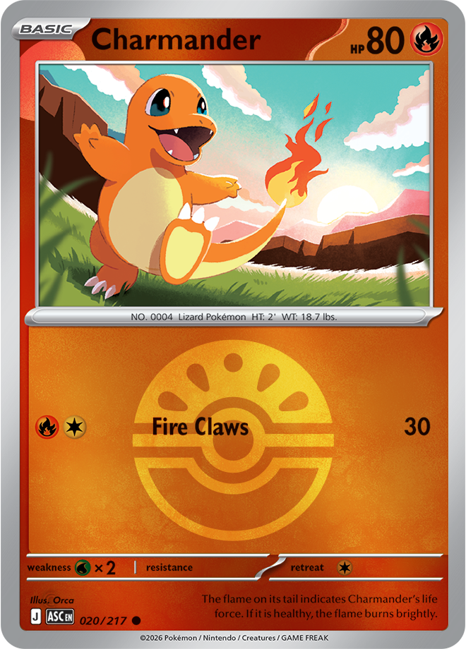 Charmander (Friend Ball) 020/217 — Ascended Heroes