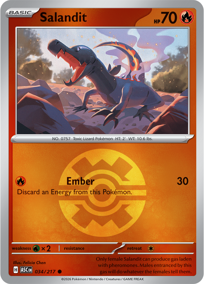 Salandit (Quick Ball) 034/217 — Ascended Heroes