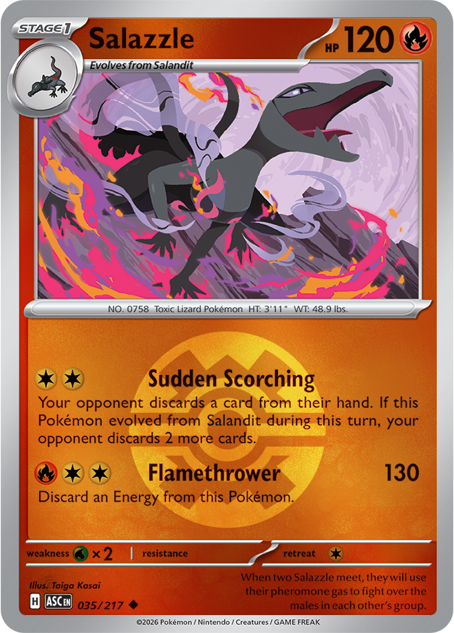 Salazzle (Quick Ball) 035/217 — Ascended Heroes