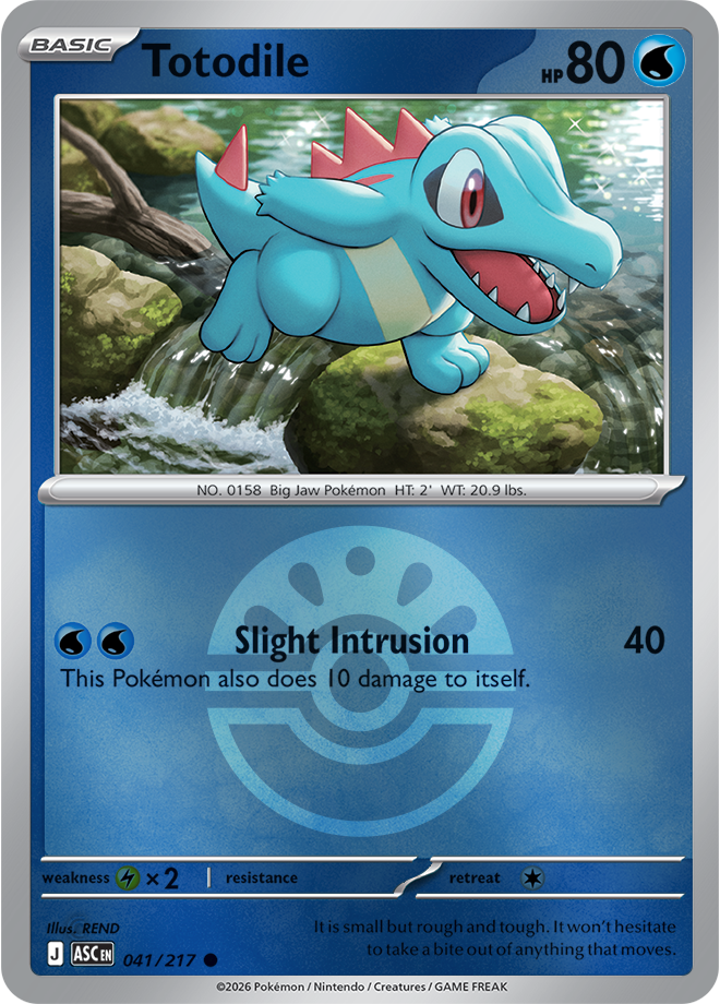 Totodile (Friend Ball) 041/217 — Ascended Heroes