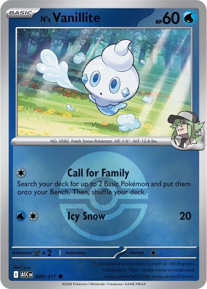N's Vanillite — Ascended Heroes