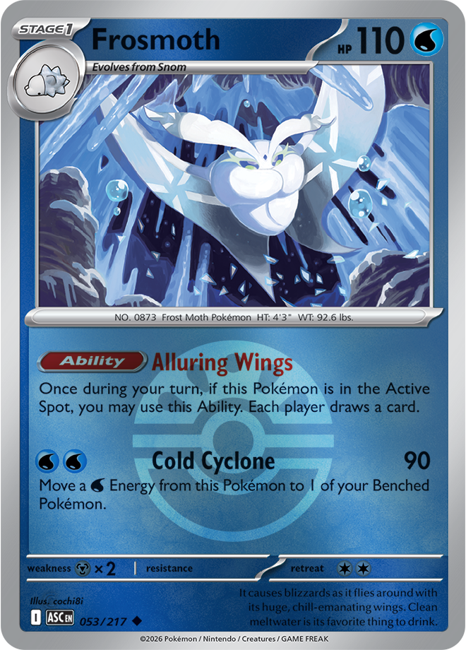 Frosmoth (Friend Ball) 053/217 — Ascended Heroes