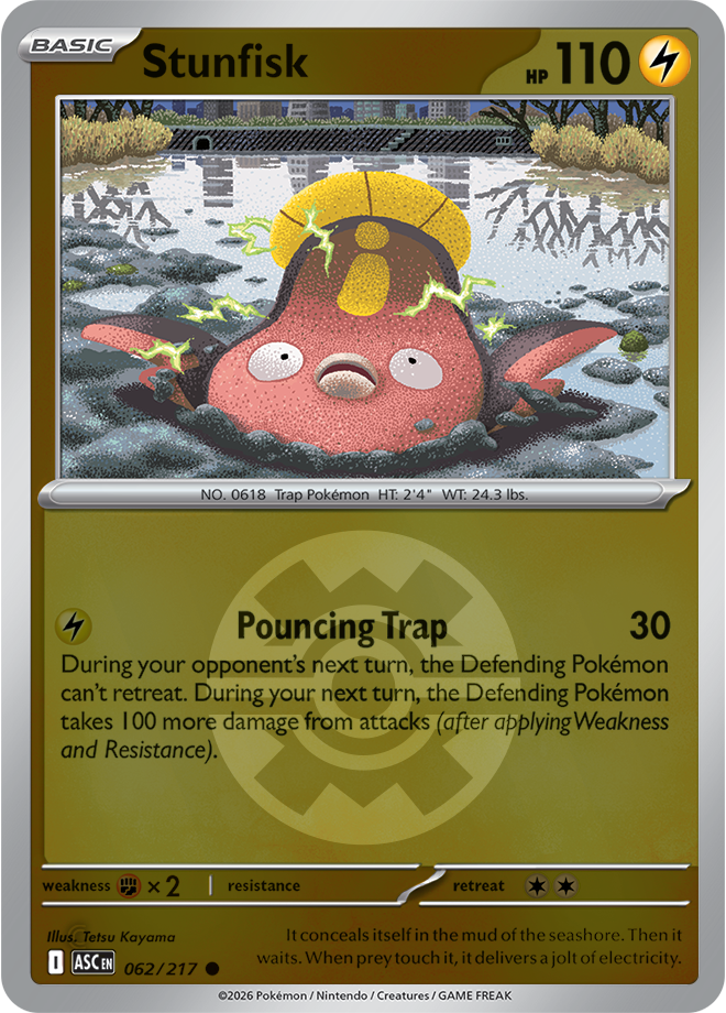 Stunfisk (Quick Ball) 062/217 — Ascended Heroes