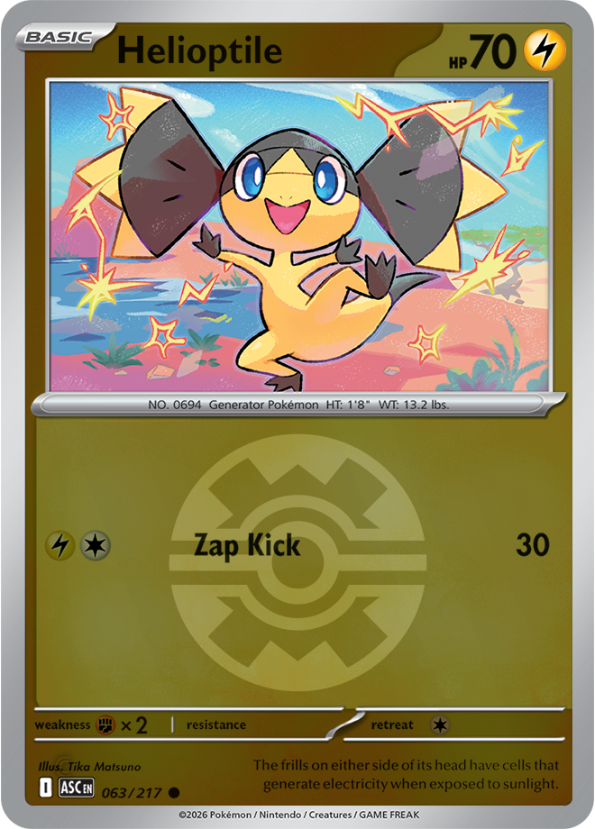 Helioptile (Quick Ball) 063/217 — Ascended Heroes