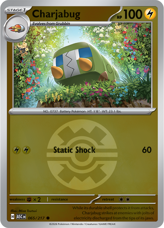 Charjabug (Quick Ball) 065/217 — Ascended Heroes