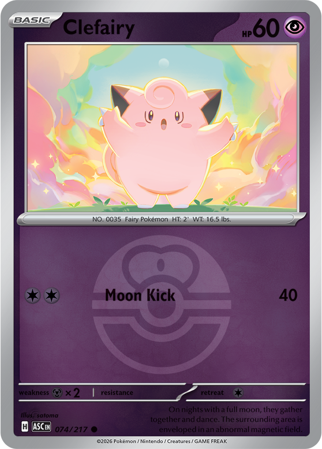 Clefairy (Love Ball) 074/217 — Ascended Heroes