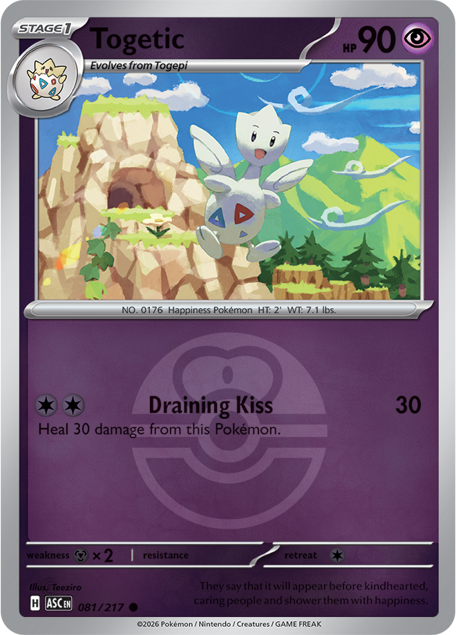 Togetic (Love Ball) 081/217 — Ascended Heroes