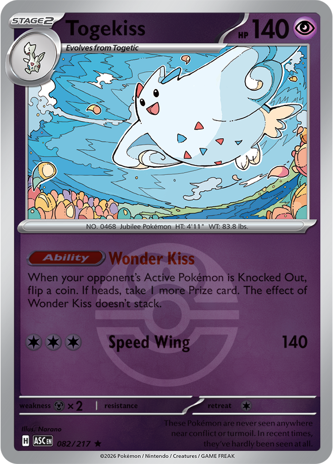 Togekiss (Love Ball) 082/217 — Ascended Heroes
