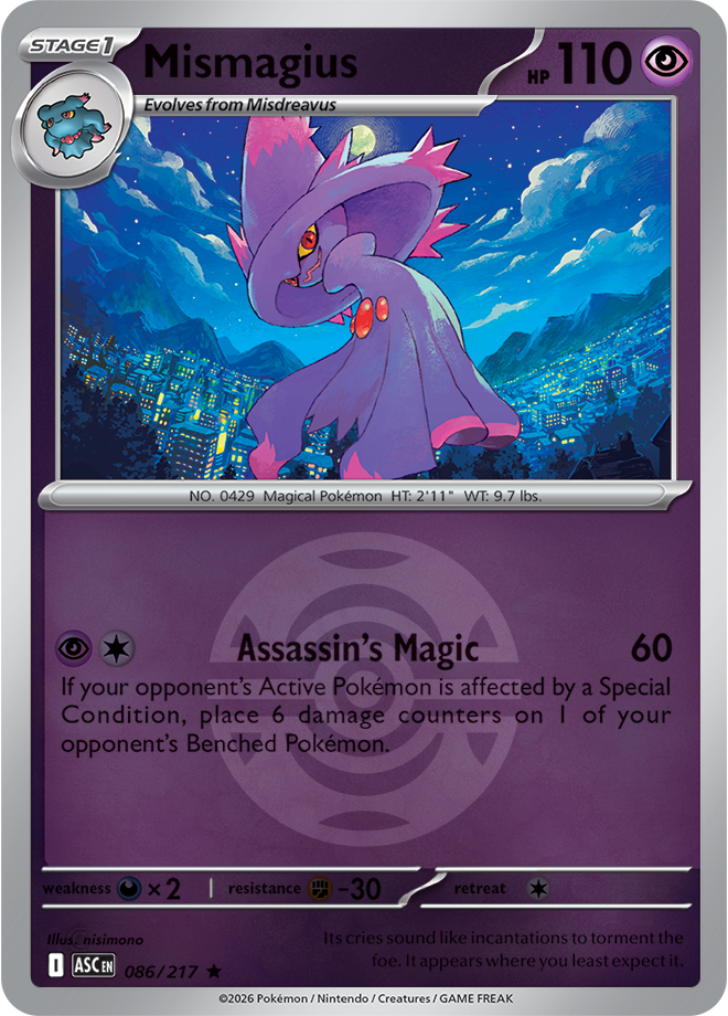 Mismagius (Dusk Ball) 086/217 — Ascended Heroes