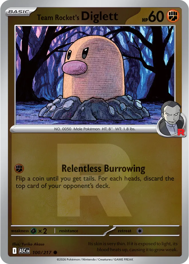 Team Rocket's Diglett — Ascended Heroes
