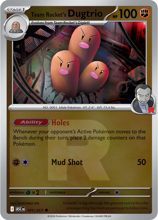 Team Rocket's Dugtrio — Ascended Heroes