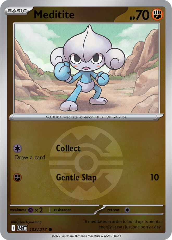 Meditite (Quick Ball) 103/217 — Ascended Heroes