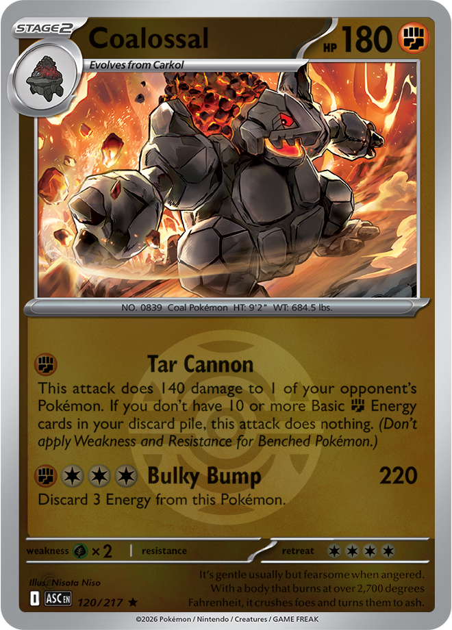 Coalossal (Dusk Ball) 120/217 — Ascended Heroes