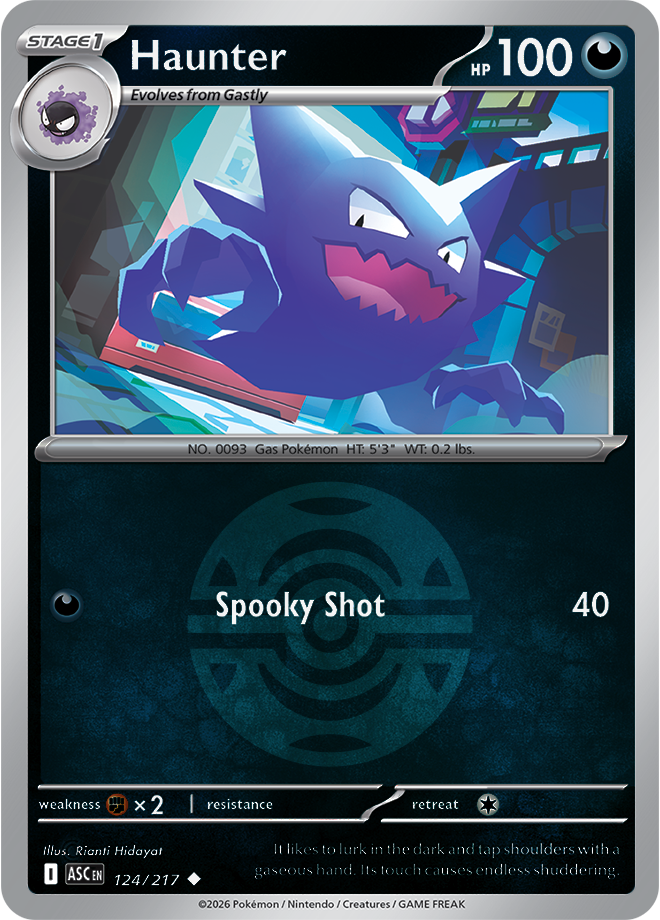 Haunter (Dusk Ball) 124/217 — Ascended Heroes