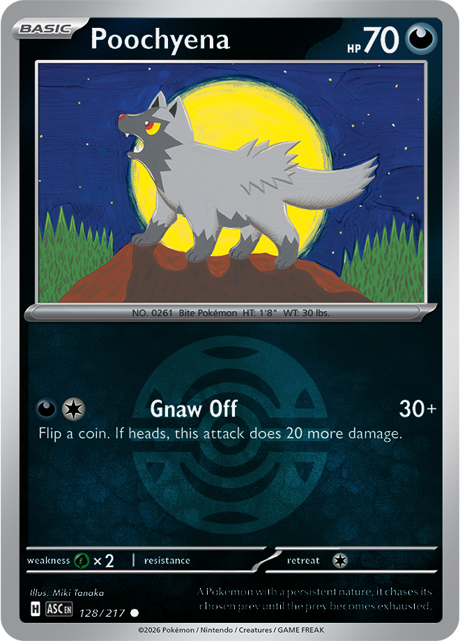 Poochyena (Dusk Ball) 128/217 — Ascended Heroes