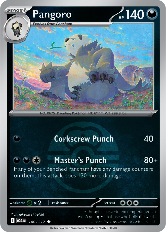 Pangoro (Love Ball) 140/217 — Ascended Heroes