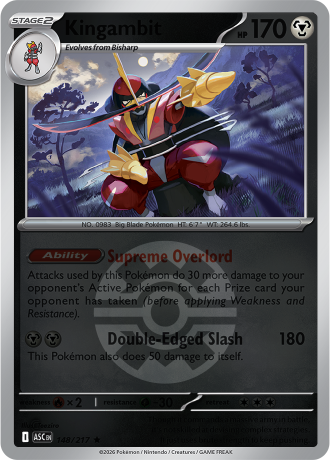 Kingambit (Quick Ball) 148/217 — Ascended Heroes
