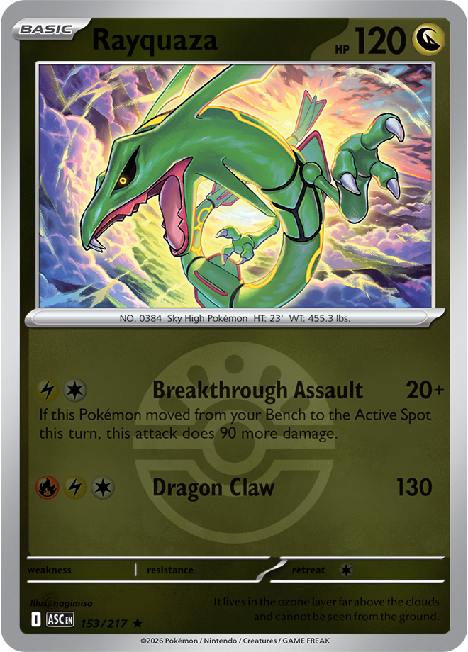 Rayquaza (Friend Ball) 153/217 — Ascended Heroes
