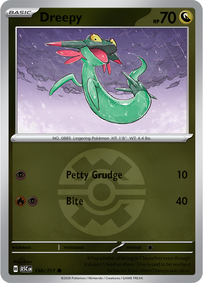 Dreepy (Quick Ball) 158/217 — Ascended Heroes