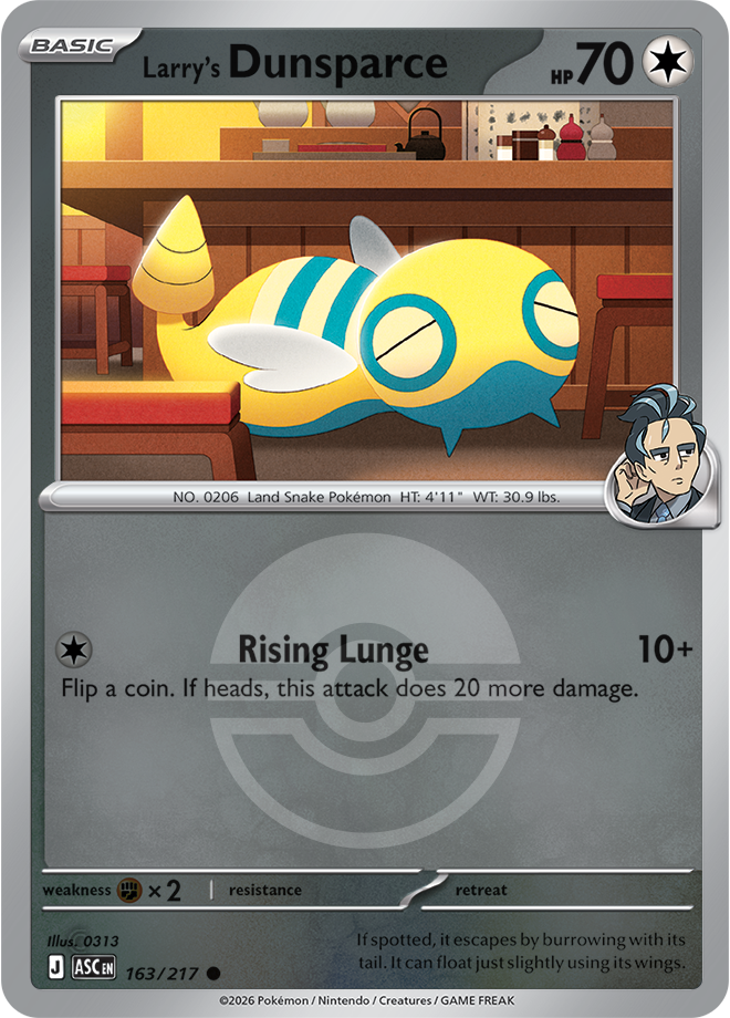 Larry's Dunsparce (Poke Ball) 163/217 — Ascended Heroes