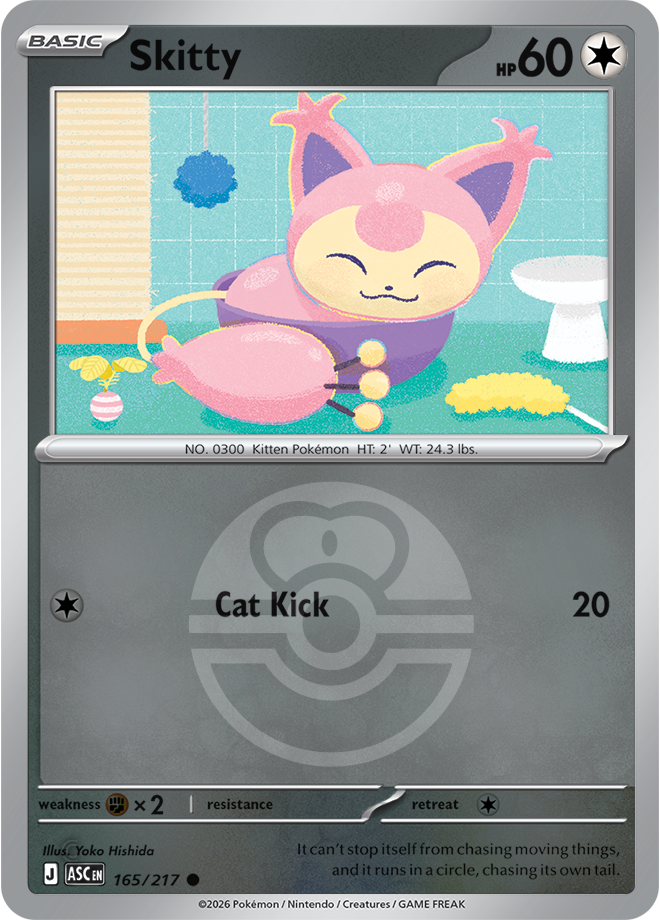 Skitty (Love Ball) 165/217 — Ascended Heroes