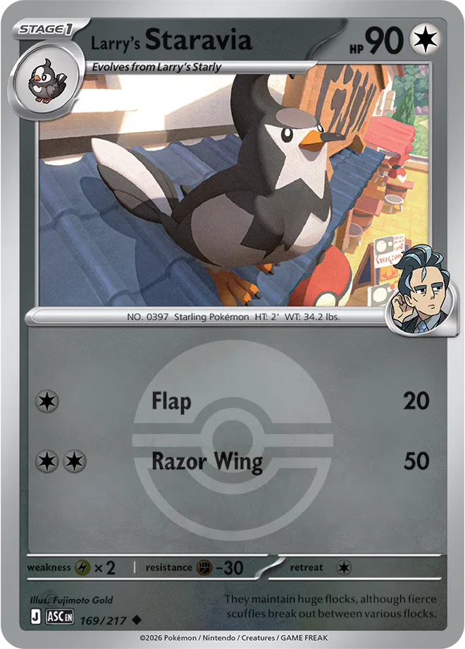 Larry's Staravia - (PokéBall) — Ascended Heroes