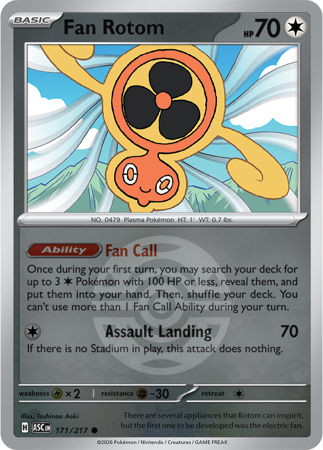 Fan Rotom (Dusk Ball) 171/217 — Ascended Heroes