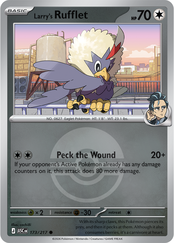 Larry's Rufflet (Poke Ball) 173/217 — Ascended Heroes